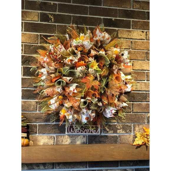 Fall/Autumn Welcome Wreath - Picture 2 of 6